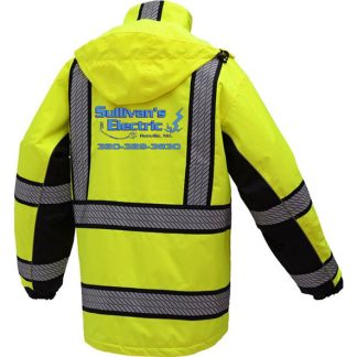 GSS Safety Onyx 3-in-1 Performance Winter Parka – 8505 with screen printed logo on back