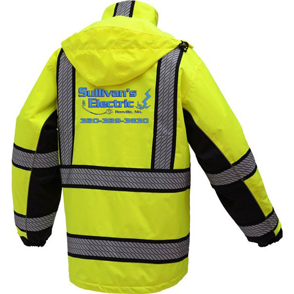 GSS Safety Onyx 3-in-1 Performance Winter Parka – 8505 with screen printed logo on back