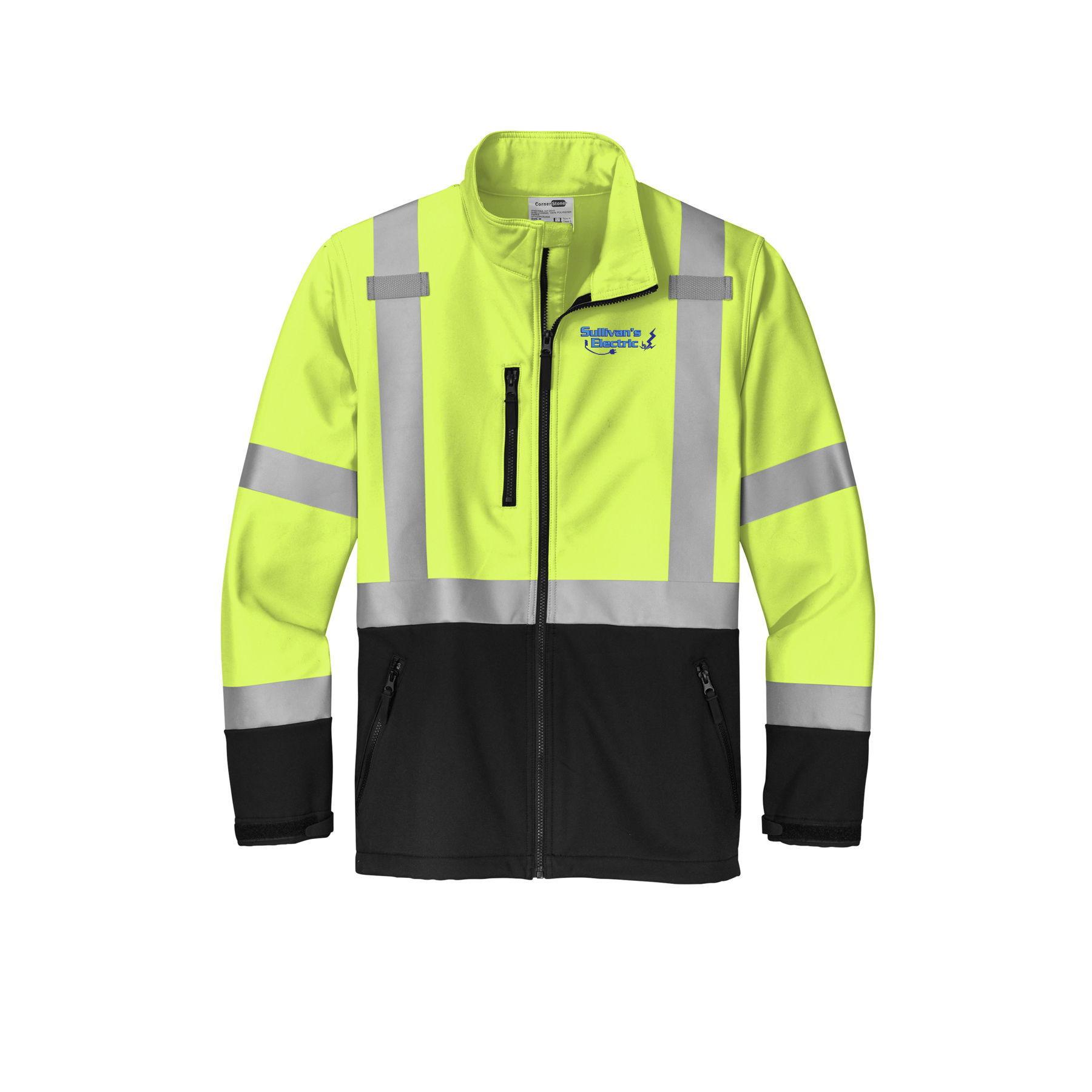 CornerStone® ANSI 107 Class 3 Soft Shell Jacket (CSJ503) with Embroidered Logo