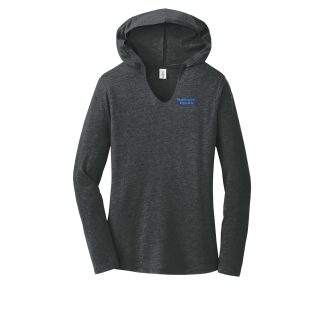 District ® Women’s Perfect Tri ® Long Sleeve Hoodie (DM139L) with Embroidered Logo