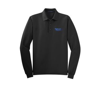 Port Authority® Silk Touch™ Long Sleeve Polo (K500LS) with Embroidered Logo