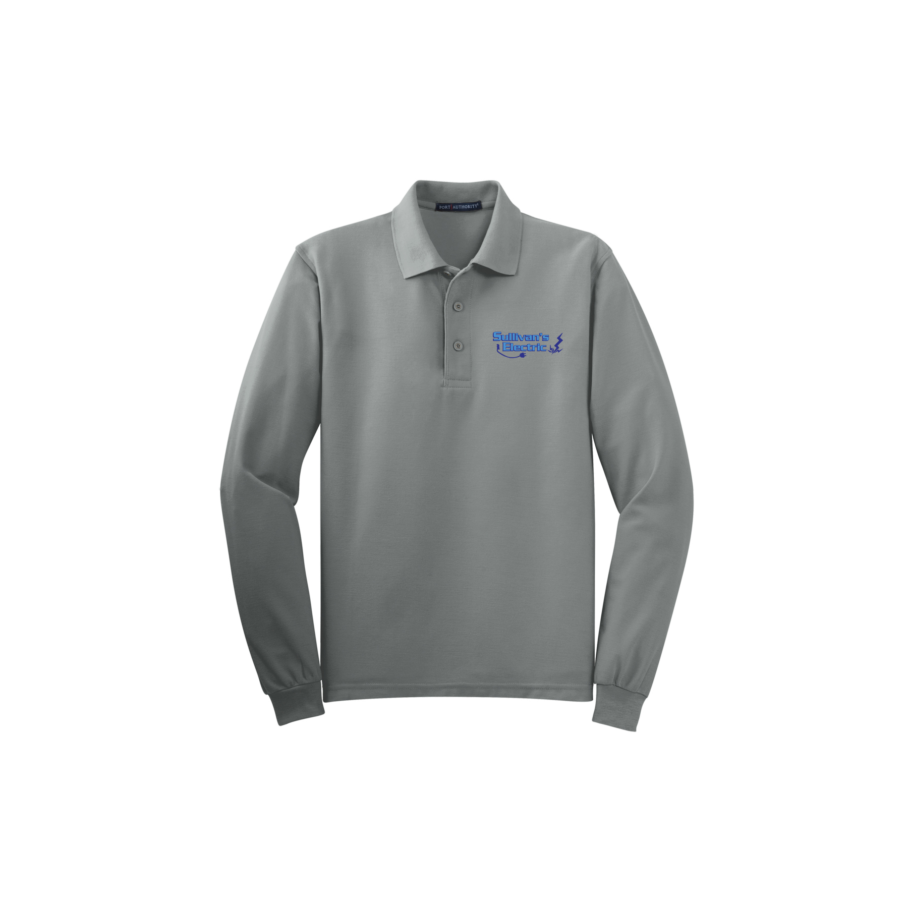 Port Authority® Silk Touch™ Long Sleeve Polo (K500LS) with Embroidered Logo - Image 2