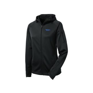 Sport-Tek® Women's Tech Fleece Full-Zip Hooded Jacket (L248) with Embroidered Logo