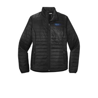 Port Authority® Women's Packable Puffy Jacket (L850) with Embroidered Logo