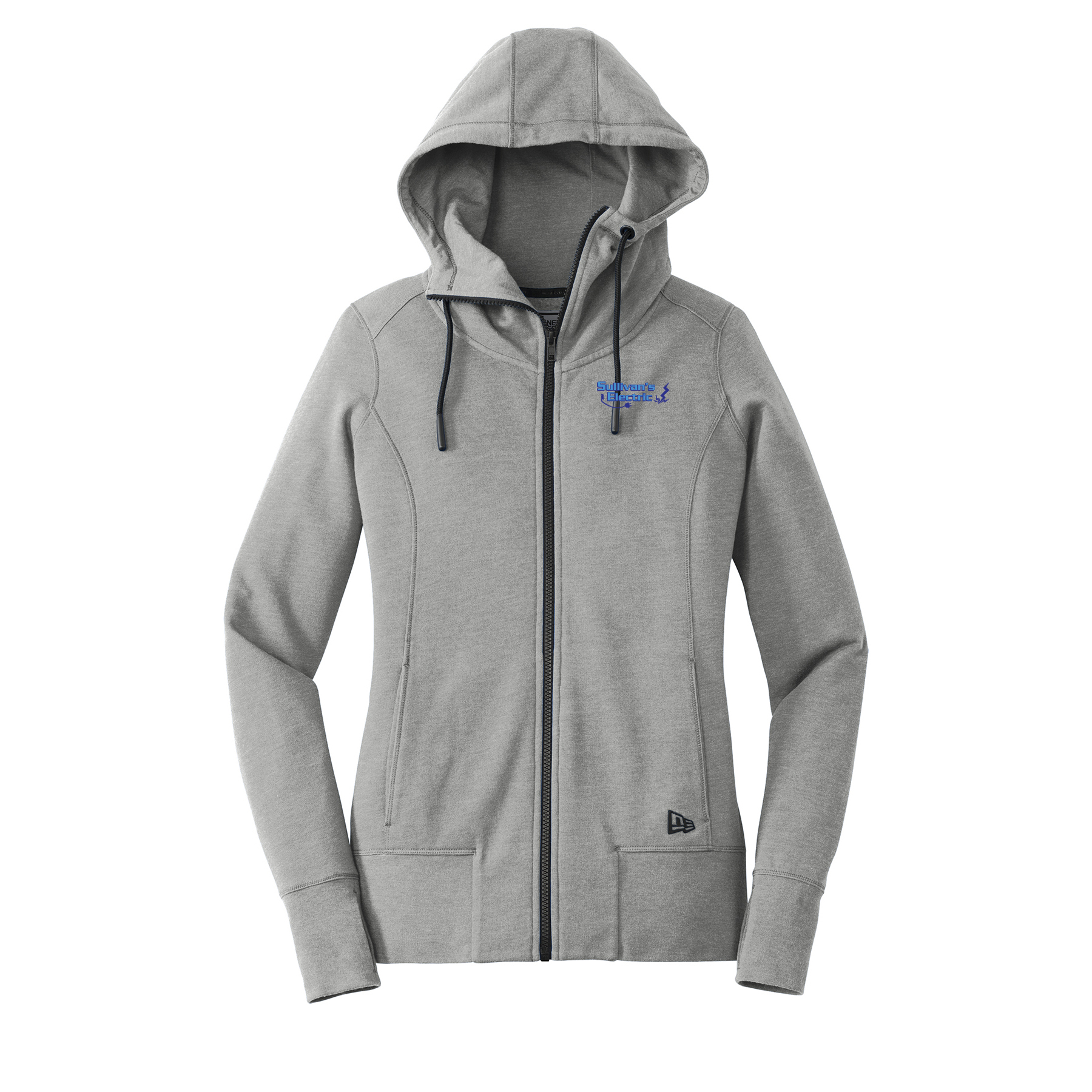 New Era® Women's Tri-Blend Fleece Full-Zip Hoodie (LNEA511) with Embroidered Logo - Image 3