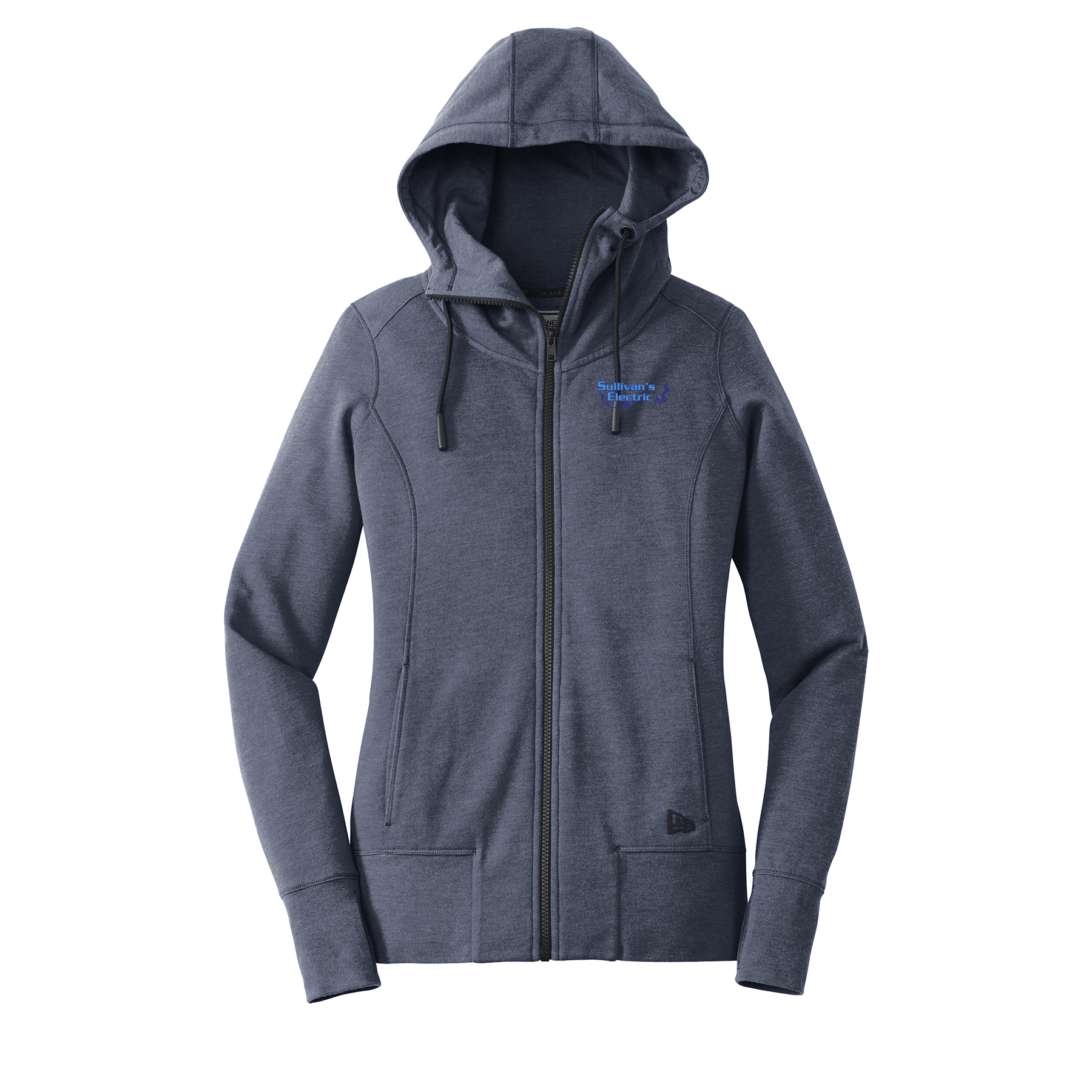 New Era® Women's Tri-Blend Fleece Full-Zip Hoodie (LNEA511) with Embroidered Logo - Image 4