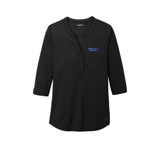 OGIO® Women's Jewel Henley (LOG104) with Embroidered Logo