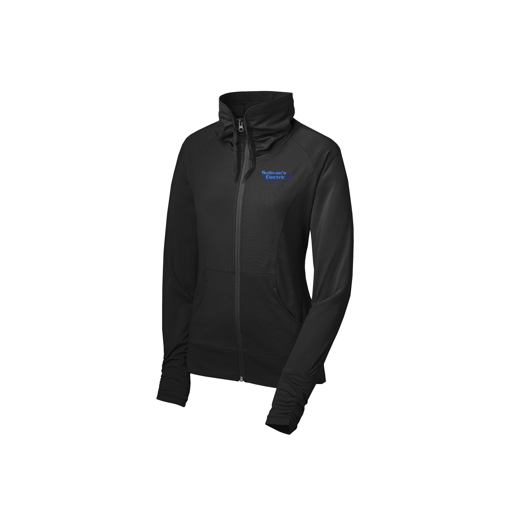 Sport-Tek® Women's Sport-Wick® Stretch Full-Zip Jacket (LST852) with Embroidered Logo - Image 3