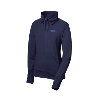 Sport-Tek® Women's Sport-Wick® Stretch Full-Zip Jacket (LST852) with Embroidered Logo