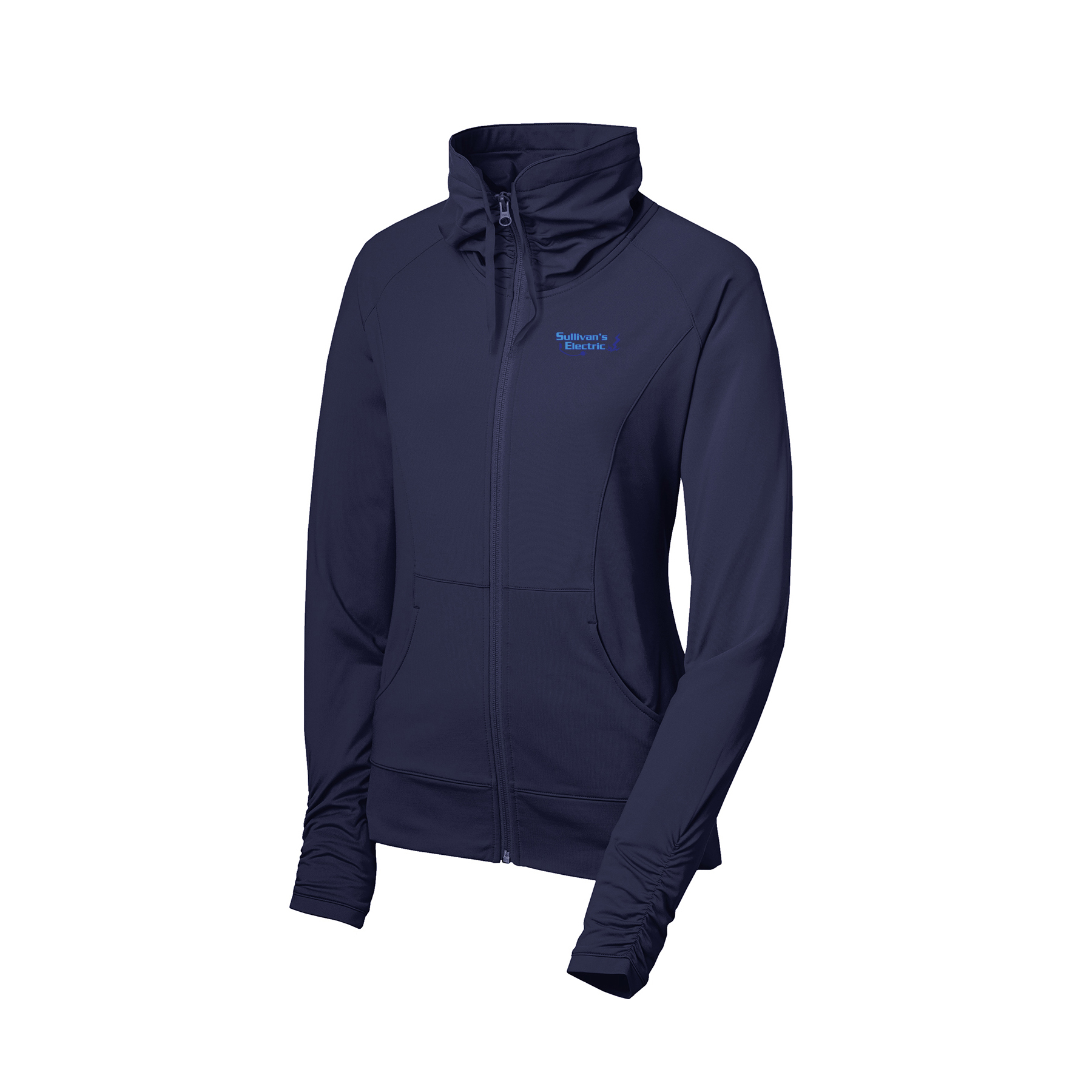 Sport-Tek® Women's Sport-Wick® Stretch Full-Zip Jacket (LST852) with Embroidered Logo