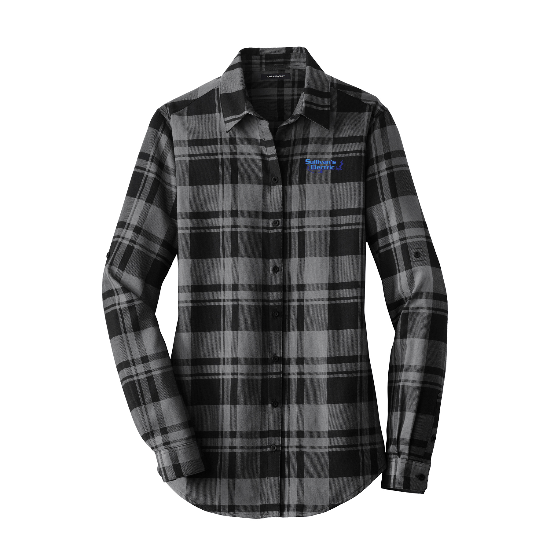 Port Authority® Women's Plaid Flannel Tunic (LW668) with Embroidered Logo - Image 3