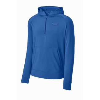 Sport-Tek® Sport-Wick® Stretch 1/2-Zip Hoodie (ST856) with Embroidered Logo