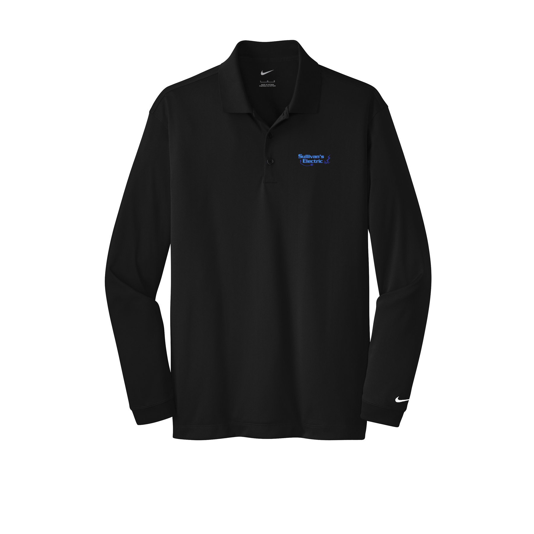 Nike Long Sleeve Dri-FIT Stretch Tech Polo (466364) with Embroidered Logo - Image 2