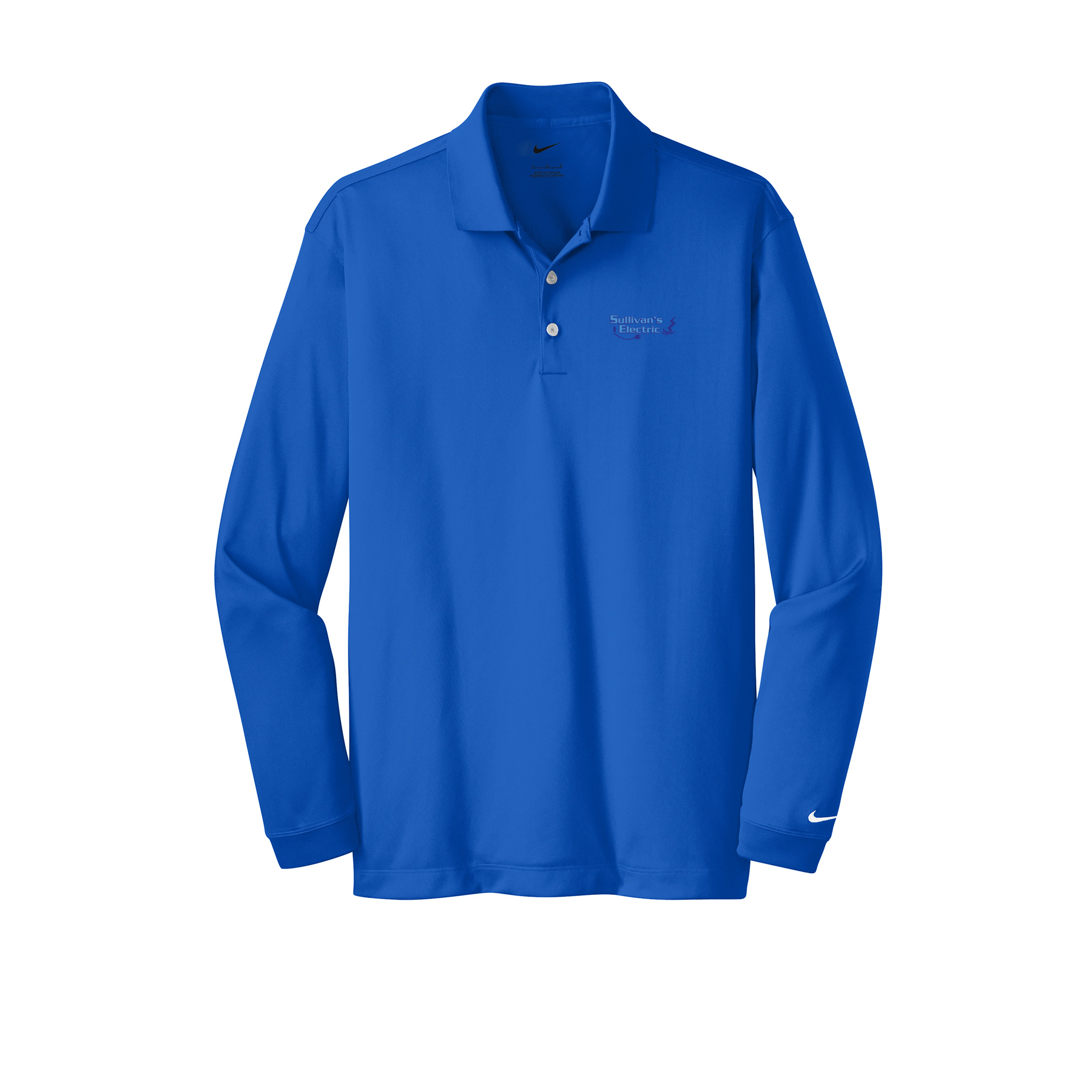 Nike Long Sleeve Dri-FIT Stretch Tech Polo (466364) with Embroidered Logo - Image 4