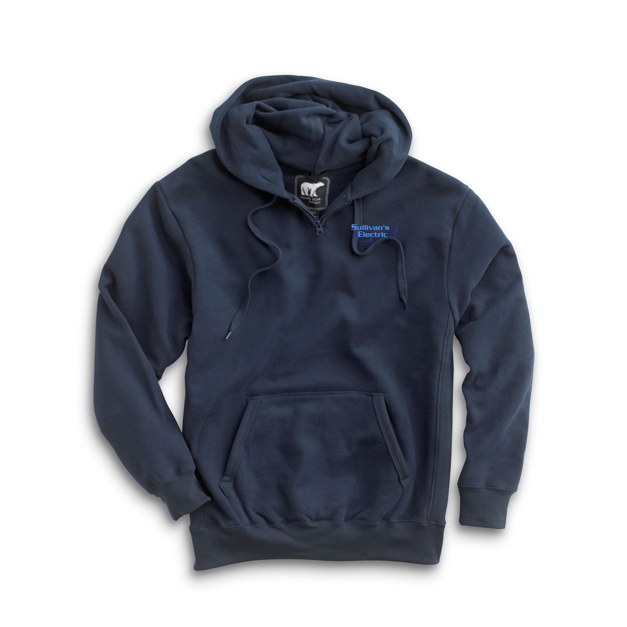 White Bear Clothing Company Heavyweight Hoodie – 1000 – with Embroidered Logo - Image 6