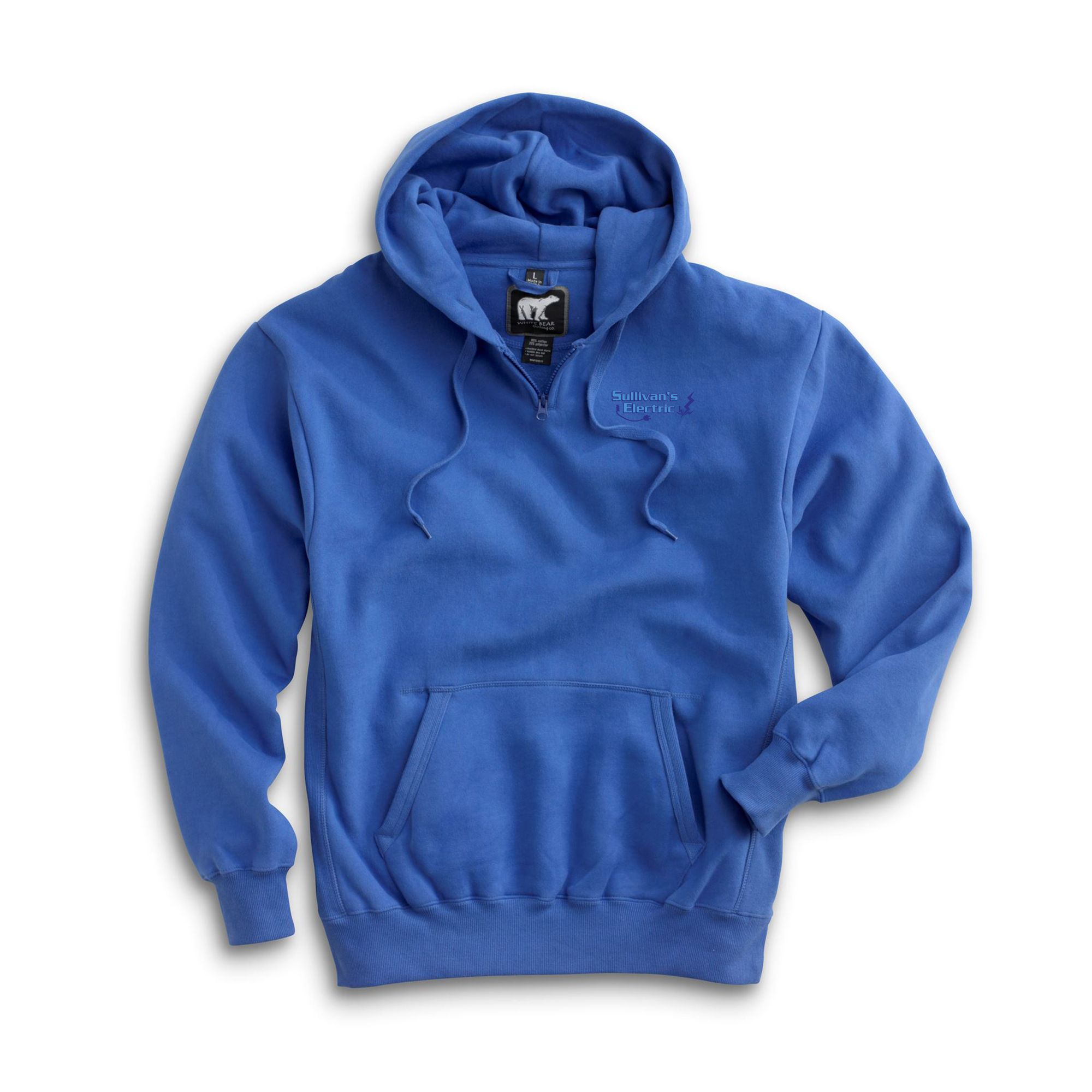 White Bear Clothing Company Heavyweight Hoodie – 1000 – with Embroidered Logo