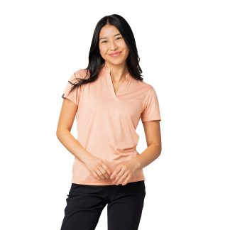 Storm Creek Women's Optimist II Microstripe Short Sleeve Polo