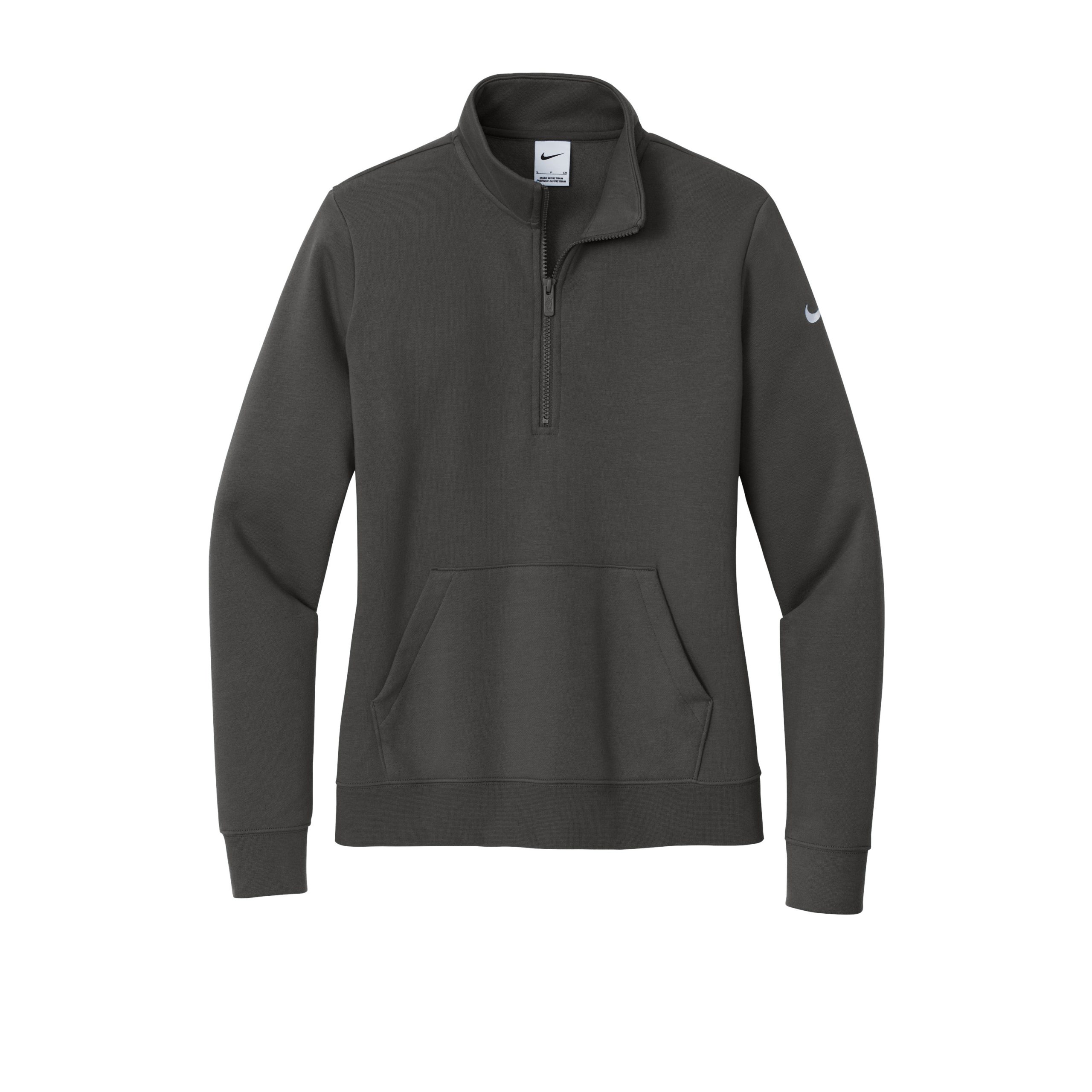 Nike Women's Club Fleece Sleeve Swoosh 1/2-Zip – NKDX6720 - Image 2
